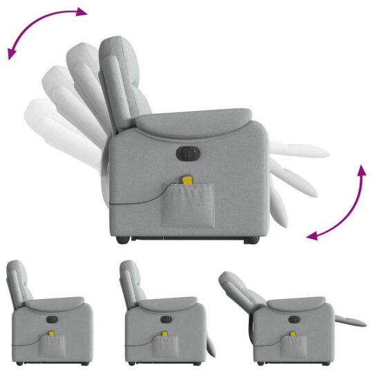 VXL8721102964589 g en hd 6 Fotoliu electric masaj rabatabil cu ridicare, gri închis textil VXL8721102964589 g en hd 6