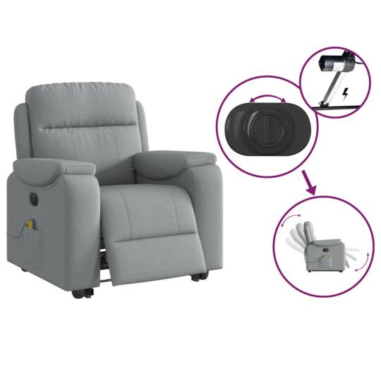 VXL8721102964589 g en hd 8 Fotoliu electric masaj rabatabil cu ridicare, gri închis textil VXL8721102964589 g en hd 8