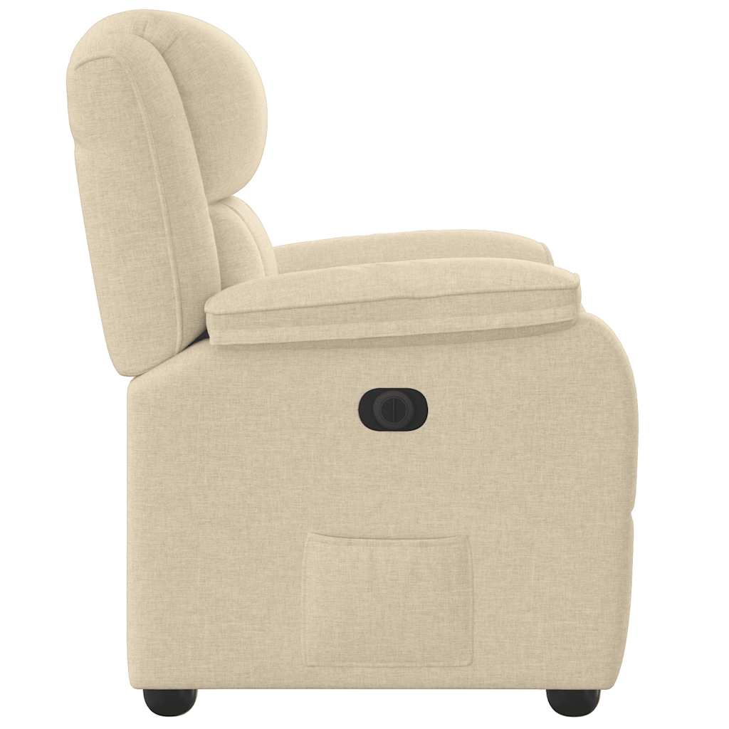 VXL8721102964763 g en hd 4 Fotoliu rabatabil electric, crem, material textil Fotoliu rabatabil electric, crem, material textil - imagine 5