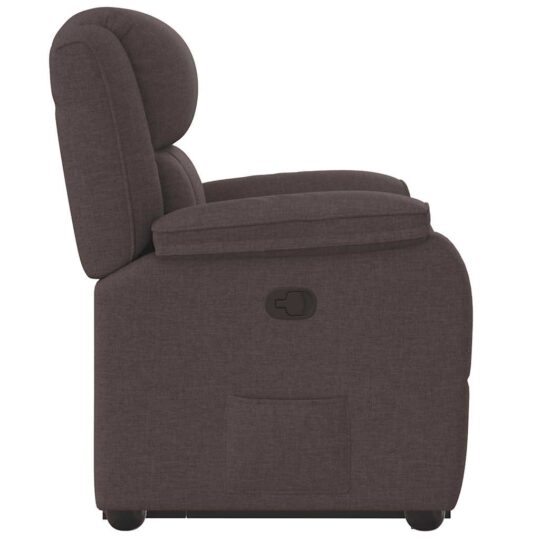 VXL8721102964930 g en hd 4 Fotoliu rabatabil cu ridicare pe verticală, maro închis, textil VXL8721102964930 g en hd 4