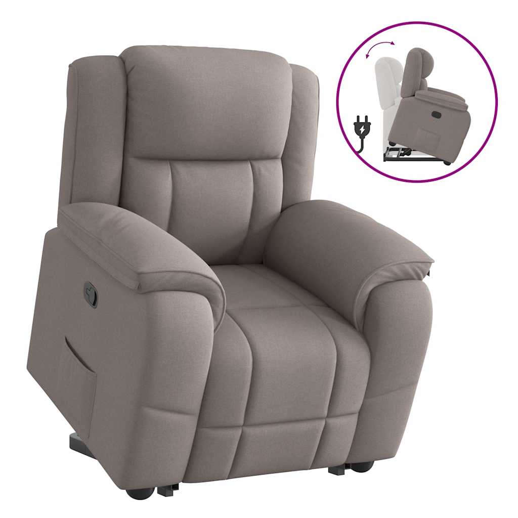 VXL8721102964954 g en hd 8 Fotoliu rabatabil cu ridicare pe verticală, gri taupe, textil Fotoliu rabatabil cu ridicare pe verticală, gri taupe, textil - imagine 9