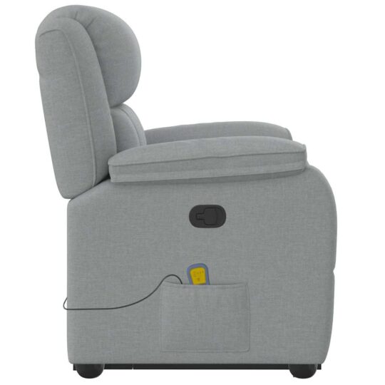 VXL8721102964985 g en hd 4 Fotoliu de masaj rabatabil cu ridicare, gri deschis, textil VXL8721102964985 g en hd 4