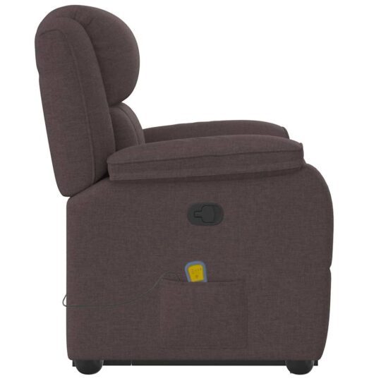 VXL8721102965036 g en hd 4 Fotoliu rabatabil de masaj, cu ridicare, maro închis, textil VXL8721102965036 g en hd 4
