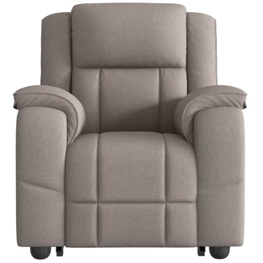 VXL8721102965050 g en hd 3 Fotoliu rabatabil de masaj cu ridicare, gri taupe, textil VXL8721102965050 g en hd 3