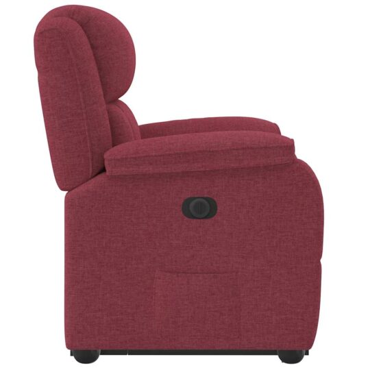 VXL8721102965111 g en hd 4 Fotoliu electric rabatabil cu ridicare, roșu vin, textil VXL8721102965111 g en hd 4
