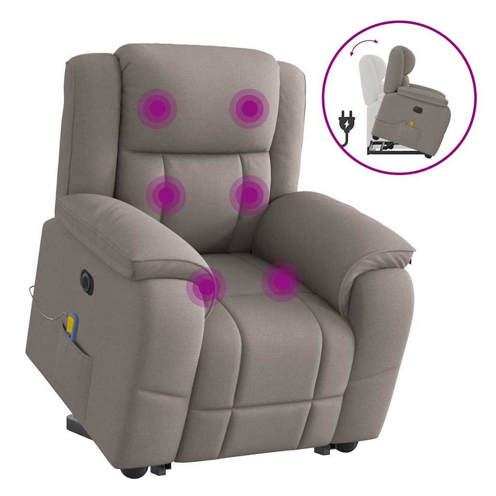 VXL8721102965258 g en hd 8 Fotoliu electric masaj rabatabil cu ridicare, gri taupe, textil Fotoliu electric masaj rabatabil cu ridicare, gri taupe, textil - imagine 9
