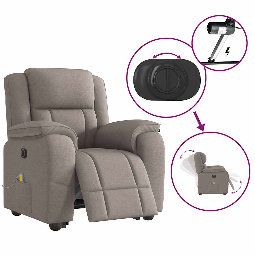 VXL8721102965258 g en hd 9 Fotoliu electric masaj rabatabil cu ridicare, gri taupe, textil Fotoliu electric masaj rabatabil cu ridicare, gri taupe, textil - imagine 10