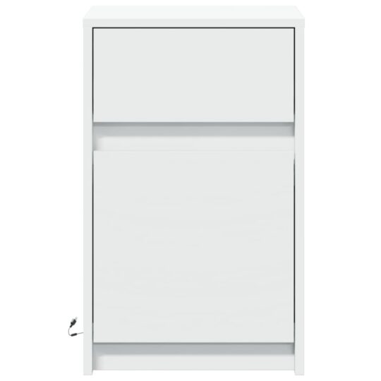 VXL8721102965630 g en hd 4 Noptieră cu lumini LED, alb, lemn prelucrat VXL8721102965630 g en hd 4