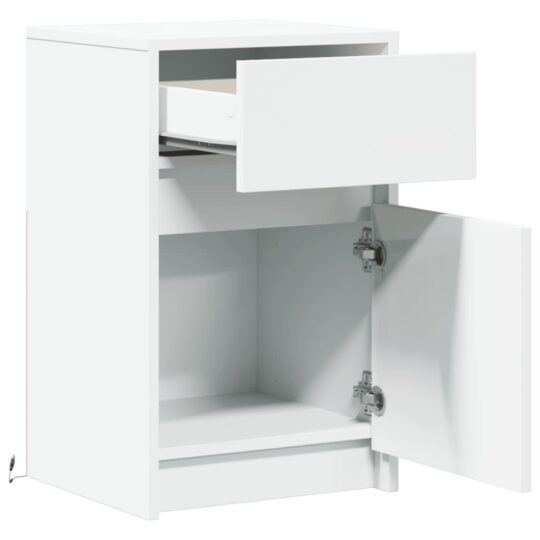 VXL8721102965630 g en hd 7 Noptieră cu lumini LED, alb, lemn prelucrat VXL8721102965630 g en hd 7