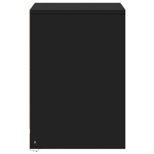 VXL8721102965869 g en hd 5 Noptieră cu lumini LED, negru, lemn prelucrat VXL8721102965869 g en hd 5
