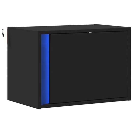 VXL8721102966569 g en hd 1 Noptieră montată pe perete cu lumini LED, negru VXL8721102966569 g en hd 1