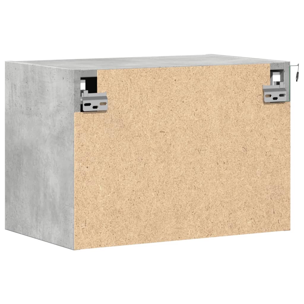 VXL8721102966606 g en hd 7 Noptieră montată pe perete cu lumini LED, gri beton Noptieră montată pe perete cu lumini LED, gri beton - imagine 9