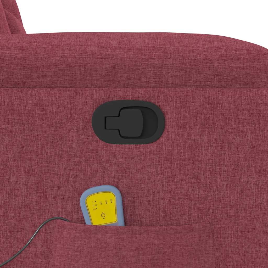 VXL8721158335616 g en hd 9 Fotoliu de masaj rabatabil, roșu vin, material textil Fotoliu de masaj rabatabil, roșu vin, material textil - imagine 10