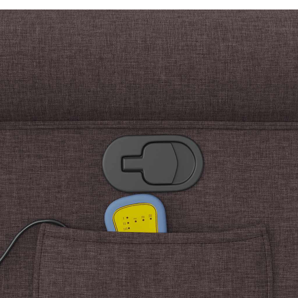 VXL8721158336576 g en hd 6 Fotoliu de masaj rabatabil, maro închis, material textil Fotoliu de masaj rabatabil, maro închis, material textil - imagine 8