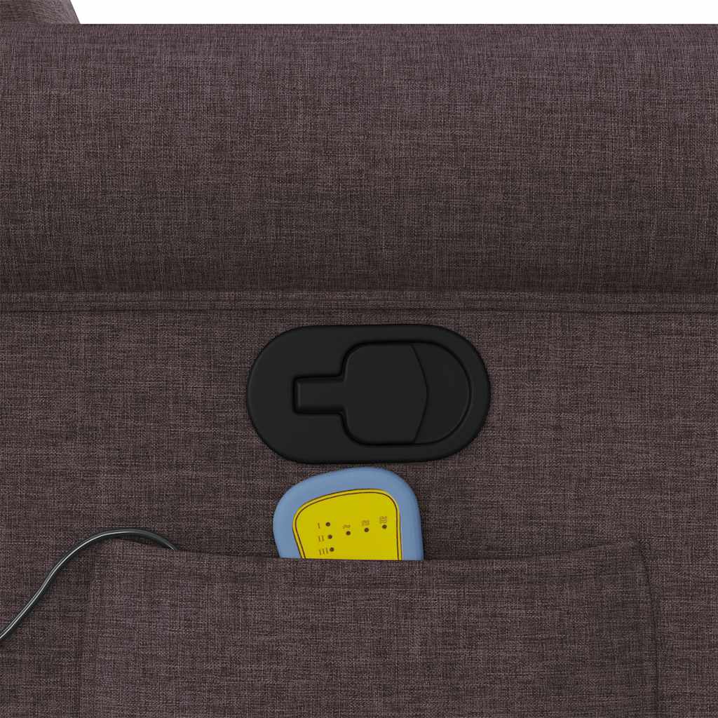 VXL8721158336774 g en hd 7 Fotoliu de masaj rabatabil, maro închis, material textil Fotoliu de masaj rabatabil, maro închis, material textil - imagine 9