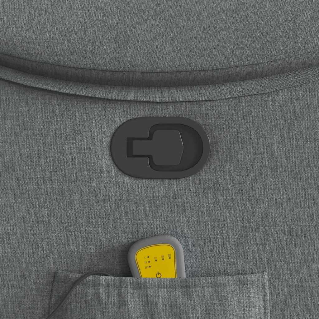 VXL8721158336972 g en hd 8 Fotoliu de masaj rabatabil, gri închis, material textil Fotoliu de masaj rabatabil, gri închis, material textil - imagine 10