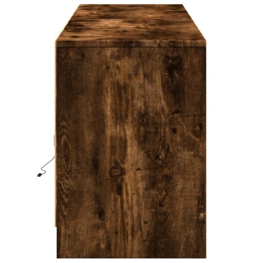 VXL8721158342614 g en hd 5 Dulap TV cu LED, stejar fumuriu, 180x34x50 cm, lemn prelucrat VXL8721158342614 g en hd 5