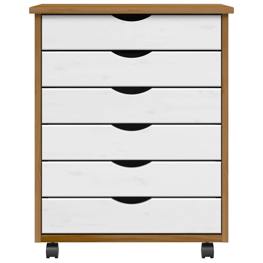 VXL8721158359704 g en hd 2 Dulap rulant cu sertare „MOSS”, maro miere, lemn masiv de pin Dulap rulant cu sertare „MOSS”, maro miere, lemn masiv de pin - imagine 3