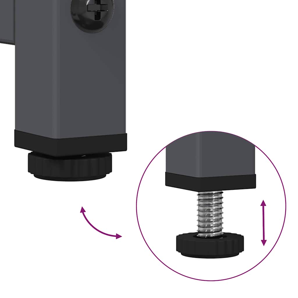 VXL8721158371928 g en hd 7 Dulap înalt, antracit, 68x39x123 cm, oțel Dulap înalt, antracit, 68x39x123 cm, oțel - imagine 9