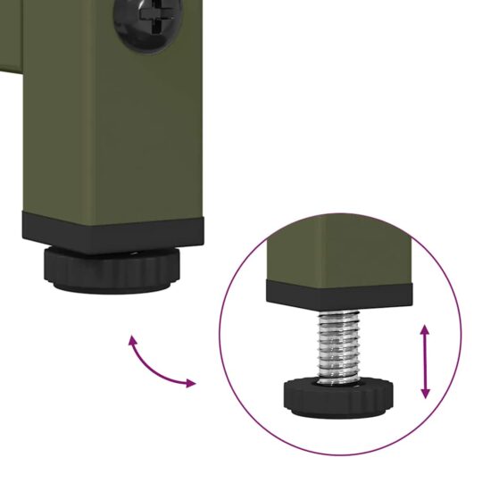 VXL8721158371942 g en hd 7 Dulap înalt, verde măsliniu, 68x39x123 cm, oțel VXL8721158371942 g en hd 7