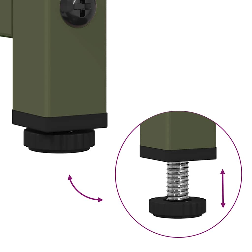 VXL8721158372123 g en hd 7 Dulap înalt, verde măsliniu, 68x39x107 cm, oțel Dulap înalt, verde măsliniu, 68x39x107 cm, oțel - imagine 9