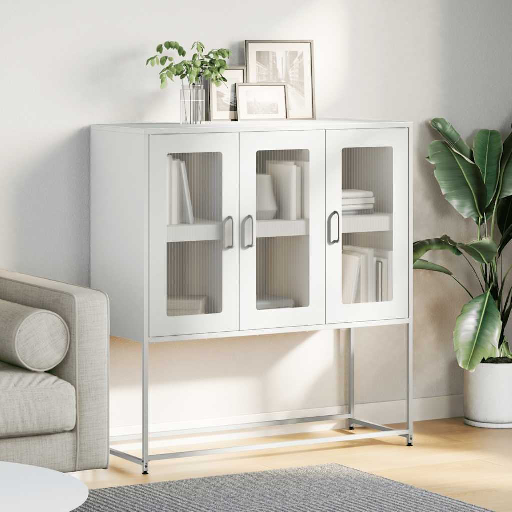 VXL8721158372437 g en hd 2 Dulap, alb, 100,5x39x107 cm, oțel laminat la rece Dulap, alb, 100,5x39x107 cm, oțel laminat la rece - imagine 4