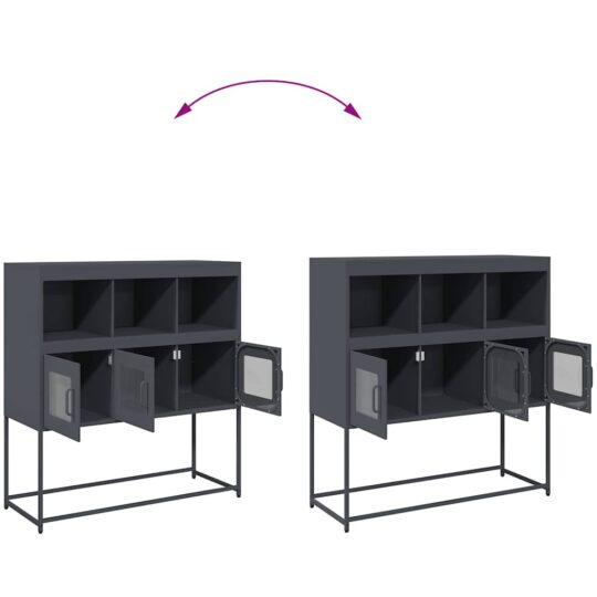 VXL8721158372529 g en hd 8 Dulap, antracit, 100,5x39x107 cm, oțel laminat la rece VXL8721158372529 g en hd 8