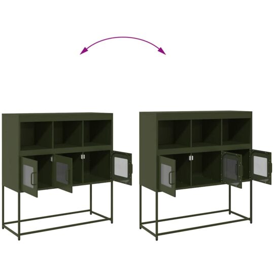 VXL8721158372543 g en hd 8 Dulap, verde măsliniu, 100,5x39x107 cm, oțel laminat la rece VXL8721158372543 g en hd 8