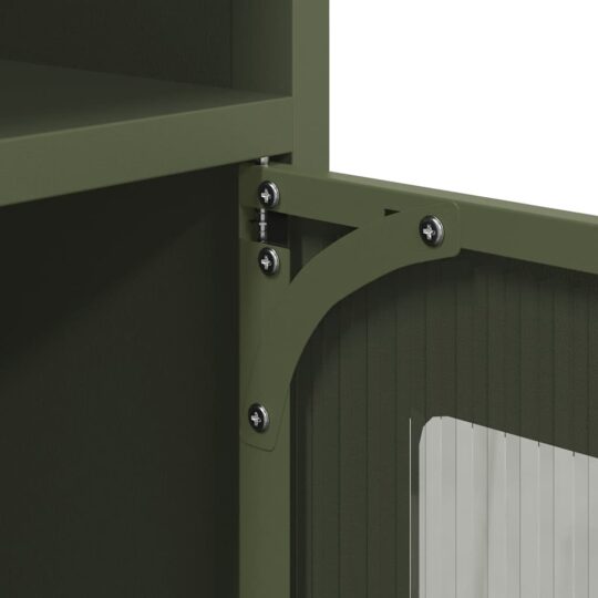 VXL8721158372543 g en hd 9 Dulap, verde măsliniu, 100,5x39x107 cm, oțel laminat la rece VXL8721158372543 g en hd 9