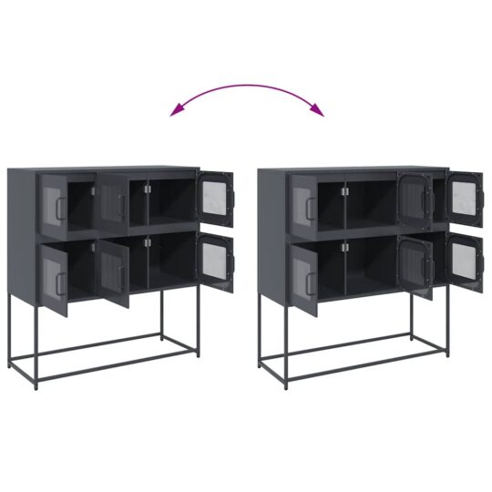 VXL8721158372581 g en hd 8 Dulap, antracit, 100,5x39x107 cm, oțel laminat la rece VXL8721158372581 g en hd 8