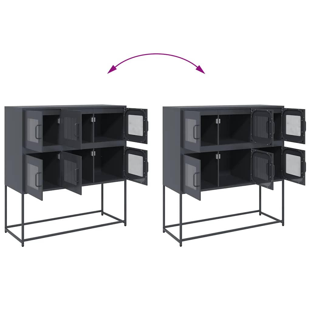 VXL8721158372581 g en hd 8 Dulap, antracit, 100,5x39x107 cm, oțel laminat la rece Dulap, antracit, 100,5x39x107 cm, oțel laminat la rece - imagine 10