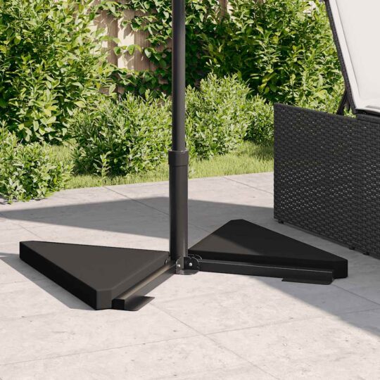 VXL8721158398086 g en hd 1 Plăci cu greutate umbrelă 2 buc Granit Negru Triunghiular 14 kg VXL8721158398086 g en hd 1