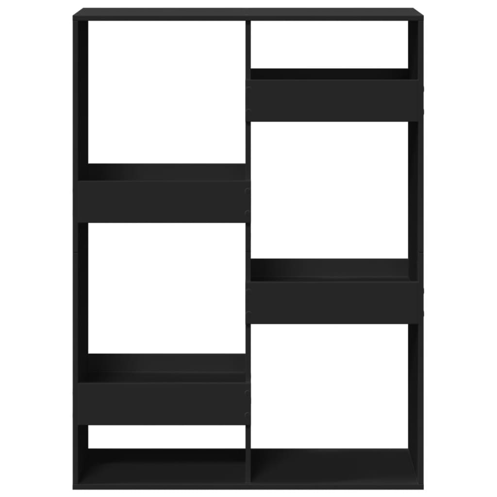 VXL8721158402202 g en hd 2 Bibliotecă, negru, 100x33x135 cm, lemn prelucrat Bibliotecă, negru, 100x33x135 cm, lemn prelucrat - imagine 4
