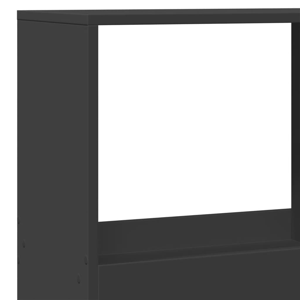 VXL8721158402387 g en hd 5 Bibliotecă, negru, 100x33x175 cm, lemn prelucrat Bibliotecă, negru, 100x33x175 cm, lemn prelucrat - imagine 7