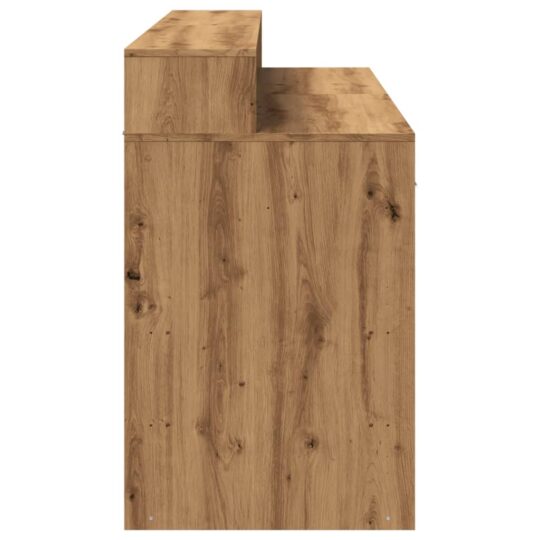 VXL8721158402639 g en hd 5 Birou cu lumini LED stejar artizanal 140x55x91cm lemn prelucrat VXL8721158402639 g en hd 5