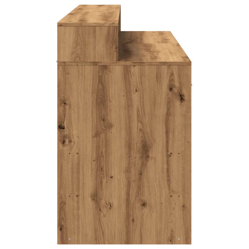 VXL8721158402639 g en hd 5 Birou cu lumini LED stejar artizanal 140x55x91cm lemn prelucrat Birou cu lumini LED stejar artizanal 140x55x91cm lemn prelucrat - imagine 7