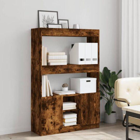 VXL8721158405685 g en hd 1 Dulap înalt, stejar fumuriu, 92x33x140 cm, lemn prelucrat VXL8721158405685 g en hd 1