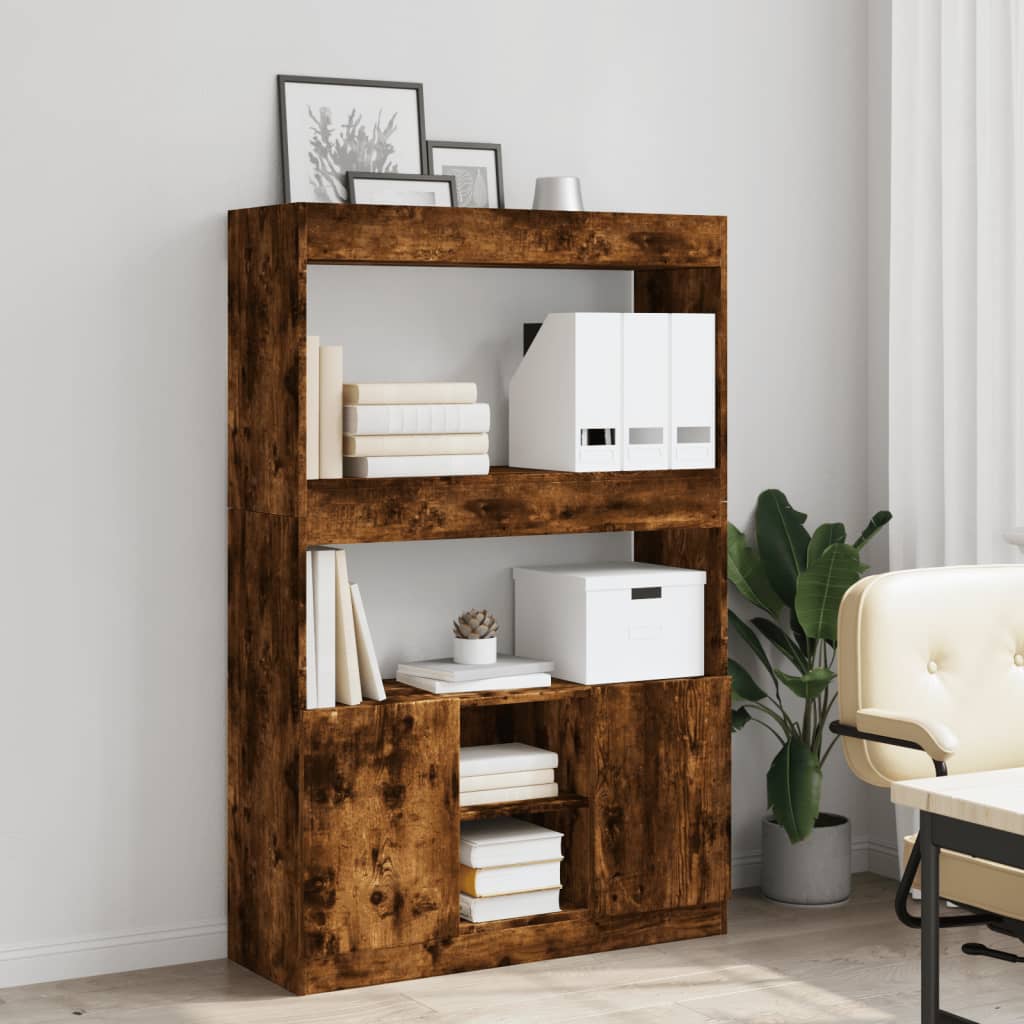 VXL8721158405685 g en hd 1 Dulap înalt, stejar fumuriu, 92x33x140 cm, lemn prelucrat Dulap înalt, stejar fumuriu, 92x33x140 cm, lemn prelucrat - imagine 3