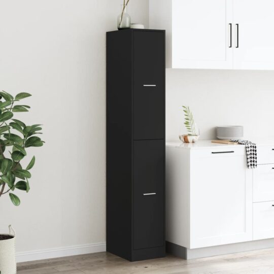 VXL8721158405838 g en hd 2 Dulap de farmacie, negru, 30x41x174,5 cm, lemn prelucrat VXL8721158405838 g en hd 2