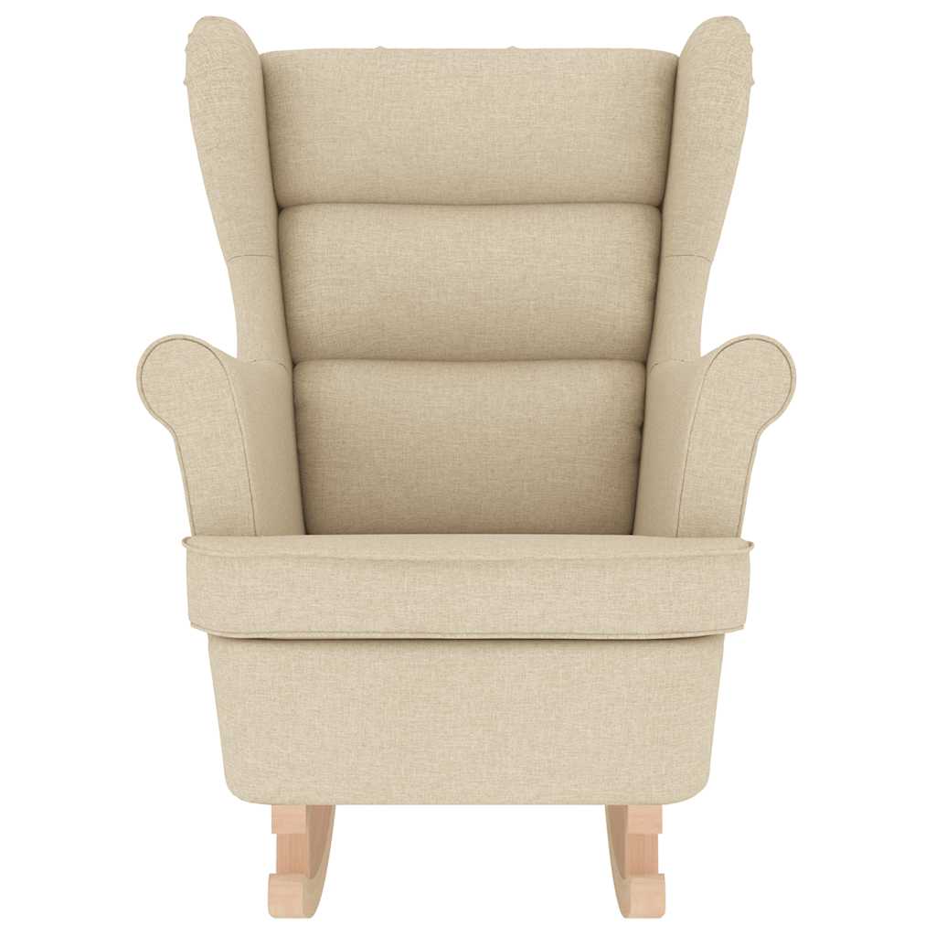 VXL8721158406514 g en hd 2 Scaun balansoar, crem, 74x90x102 cm, material textil Scaun balansoar, crem, 74x90x102 cm, material textil - imagine 4