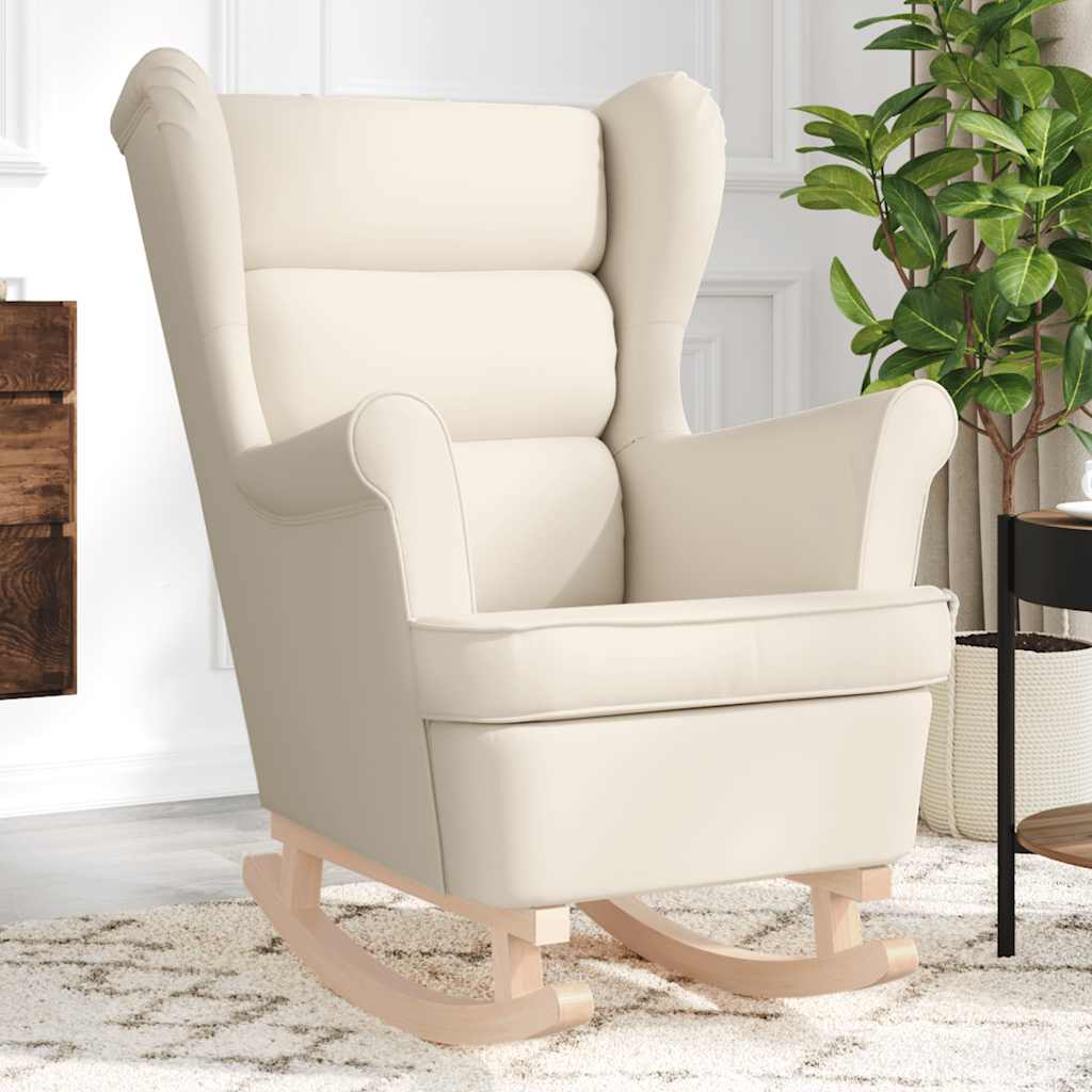 VXL8721158406514 m en hd 1 Scaun balansoar, crem, 74x90x102 cm, material textil Scaun balansoar, crem, 74x90x102 cm, material textil