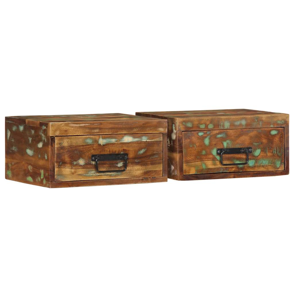 VXL8721158412379 a en hd 1 Noptiere de perete, 2 buc., lemn masiv reciclat Noptiere de perete, 2 buc., lemn masiv reciclat
