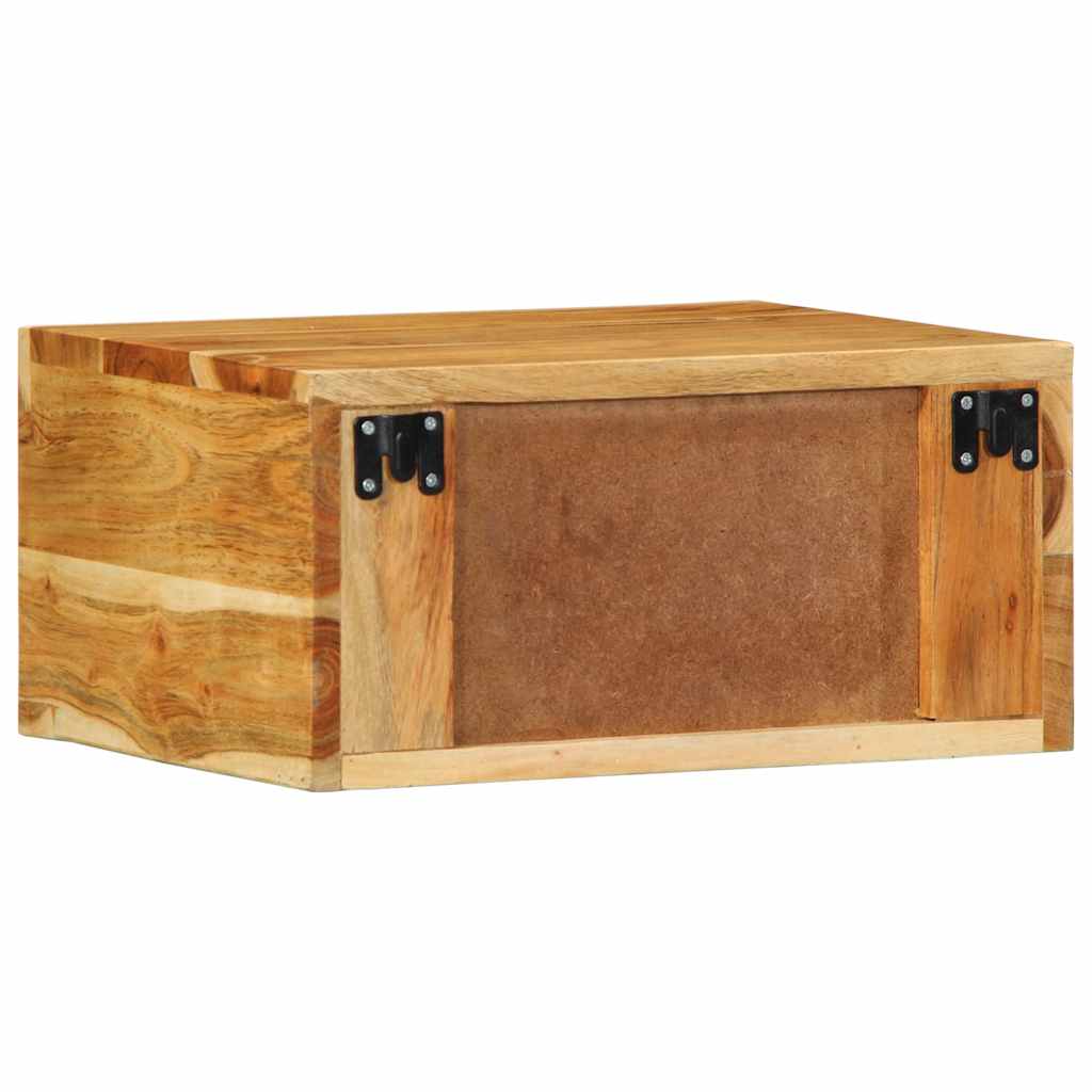 VXL8721158412386 g en hd 7 Noptiere de perete, 2 buc., lemn masiv de acacia Noptiere de perete, 2 buc., lemn masiv de acacia - imagine 8