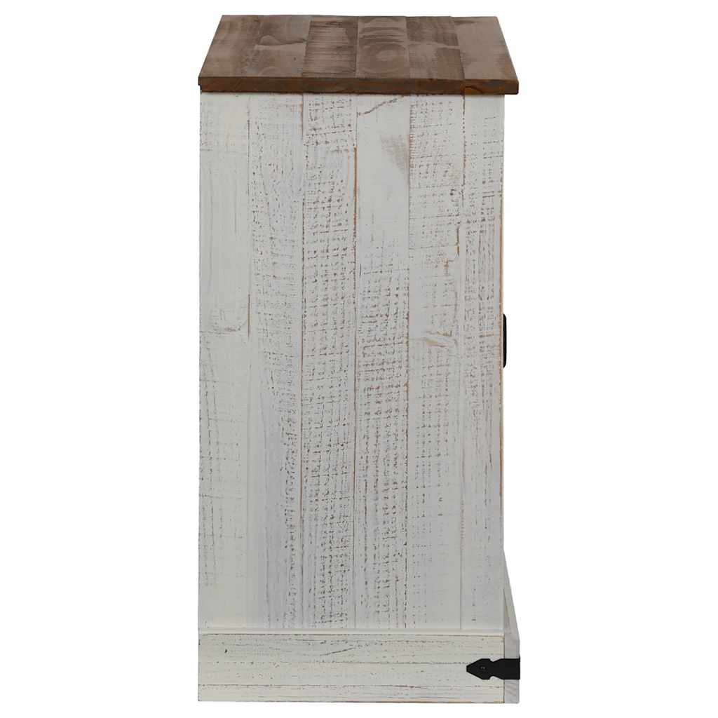 VXL8721158416124 g en hd 3 Bufetă HALDEN cu uşă glisantă alb 80x40x80 cm lemn masiv Bufetă HALDEN cu uşă glisantă alb 80x40x80 cm lemn masiv - imagine 5