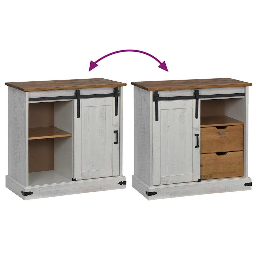 VXL8721158416124 g en hd 5 Bufetă HALDEN cu uşă glisantă alb 80x40x80 cm lemn masiv Bufetă HALDEN cu uşă glisantă alb 80x40x80 cm lemn masiv - imagine 7