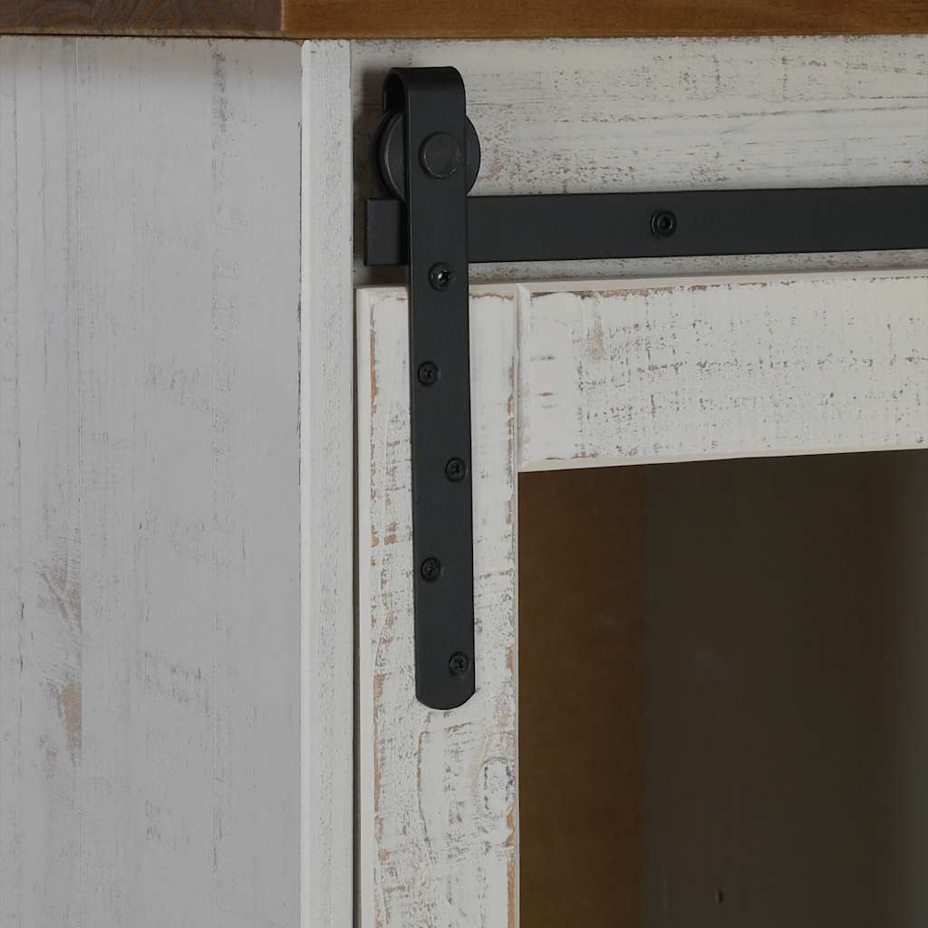 VXL8721158416209 g en hd 5 Bufetă HALDEN 2 uși glisante alb 112x40x80 cm lemn masiv Bufetă HALDEN 2 uși glisante alb 112x40x80 cm lemn masiv - imagine 7