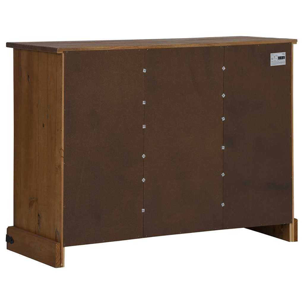 VXL8721158416230 g en hd 4 Bufetă HALDEN 2 uși glisante 112x40x80 cm lemn masiv Bufetă HALDEN 2 uși glisante 112x40x80 cm lemn masiv - imagine 6