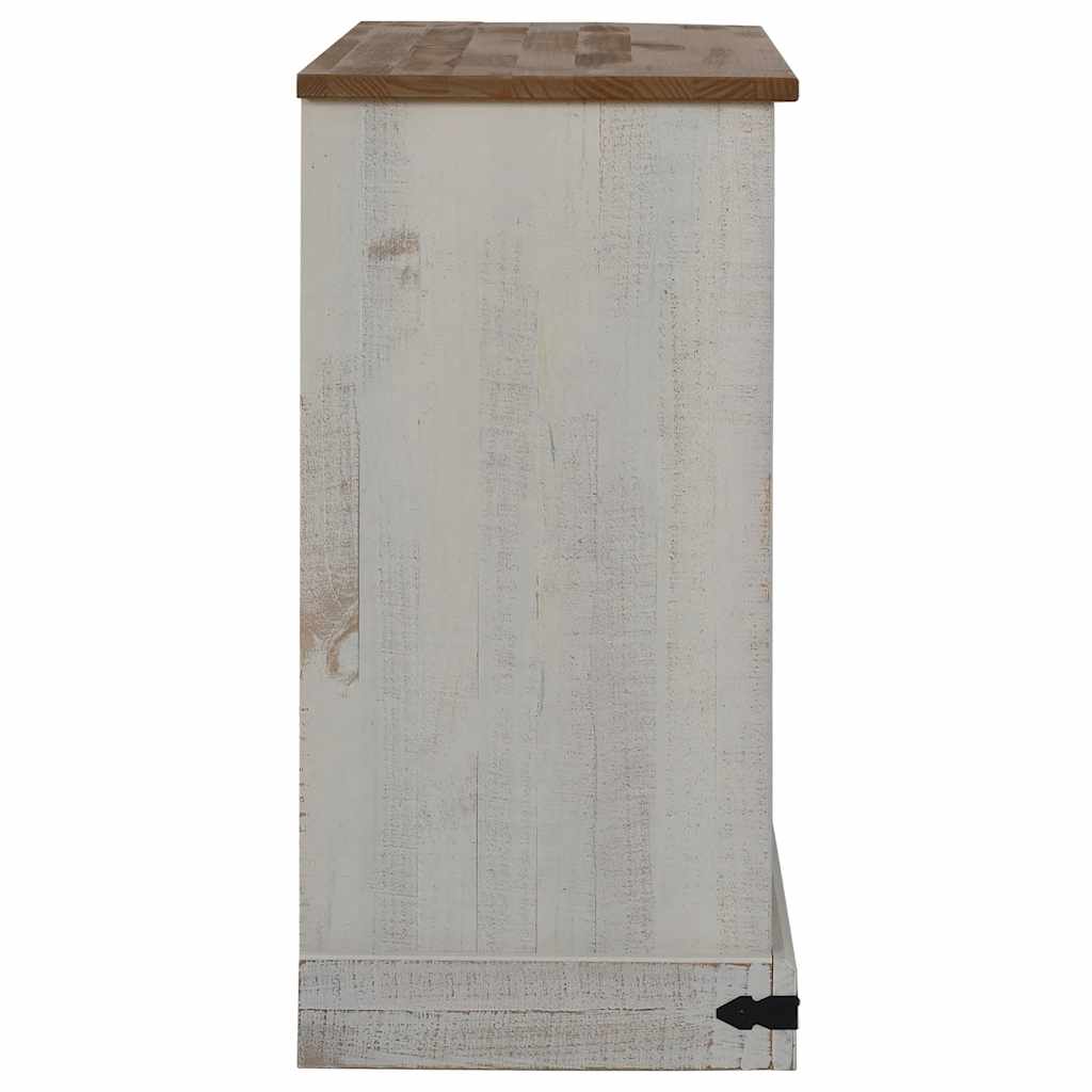 VXL8721158416247 g en hd 3 Bufetă HALDEN 2 uși glisante alb 112x40x80 cm lemn masiv Bufetă HALDEN 2 uși glisante alb 112x40x80 cm lemn masiv - imagine 5