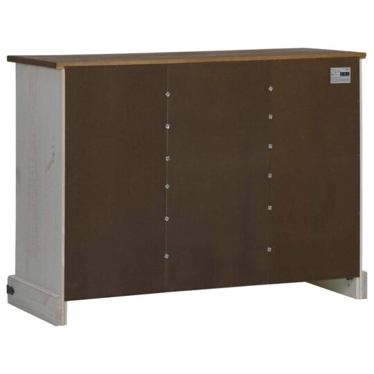 VXL8721158416247 g en hd 4 Bufetă HALDEN 2 uși glisante alb 112x40x80 cm lemn masiv VXL8721158416247 g en hd 4