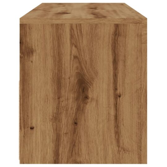 VXL8721158437716 g en hd 6 Dulap TV cu LED stejar artizanal 120x35x40 cm lemn prelucrat VXL8721158437716 g en hd 6